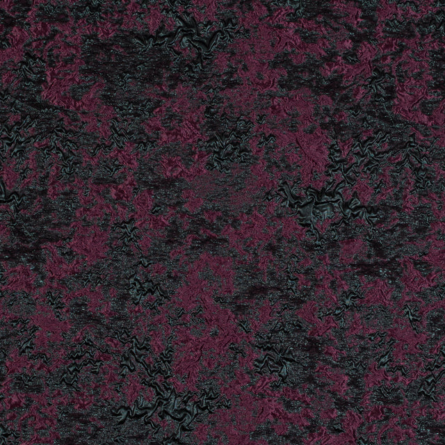 Bordeaux and Forest Luxury Abstract Metallic Brocade