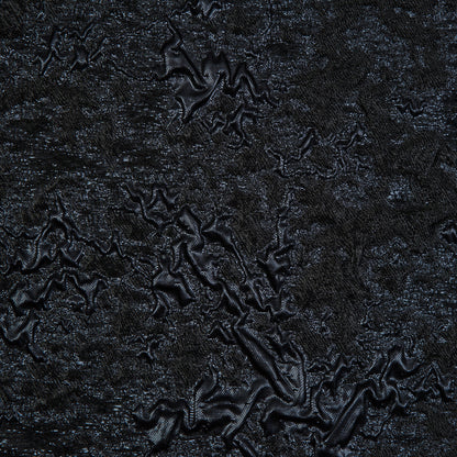 Black and Blue Luxury Abstract Metallic Brocade Full