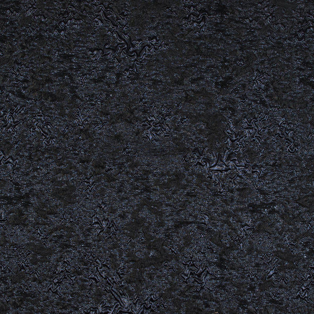 Black and Blue Luxury Abstract Metallic Brocade
