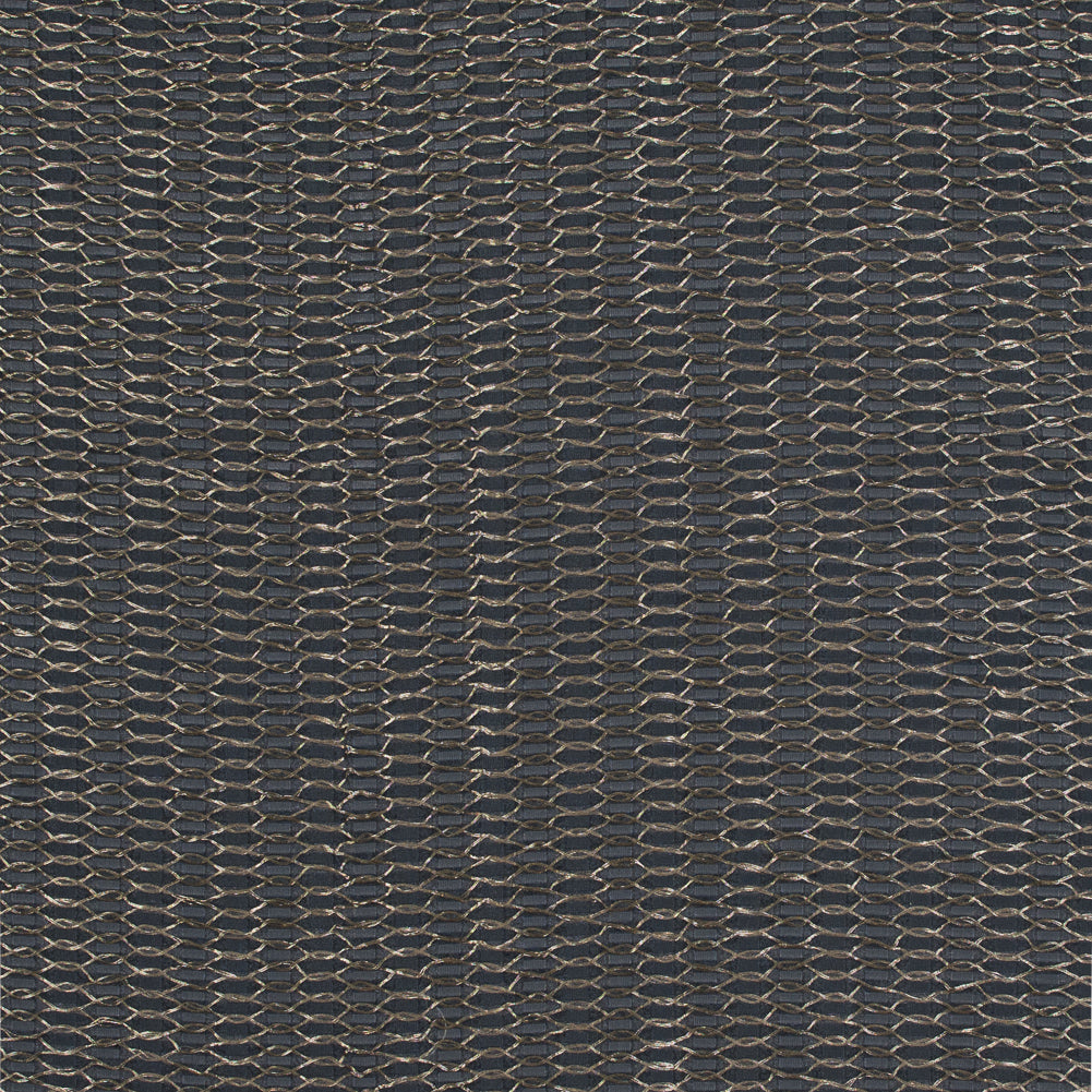 Metallic Gold and Gray Luxury Embroidered Organza Brocade