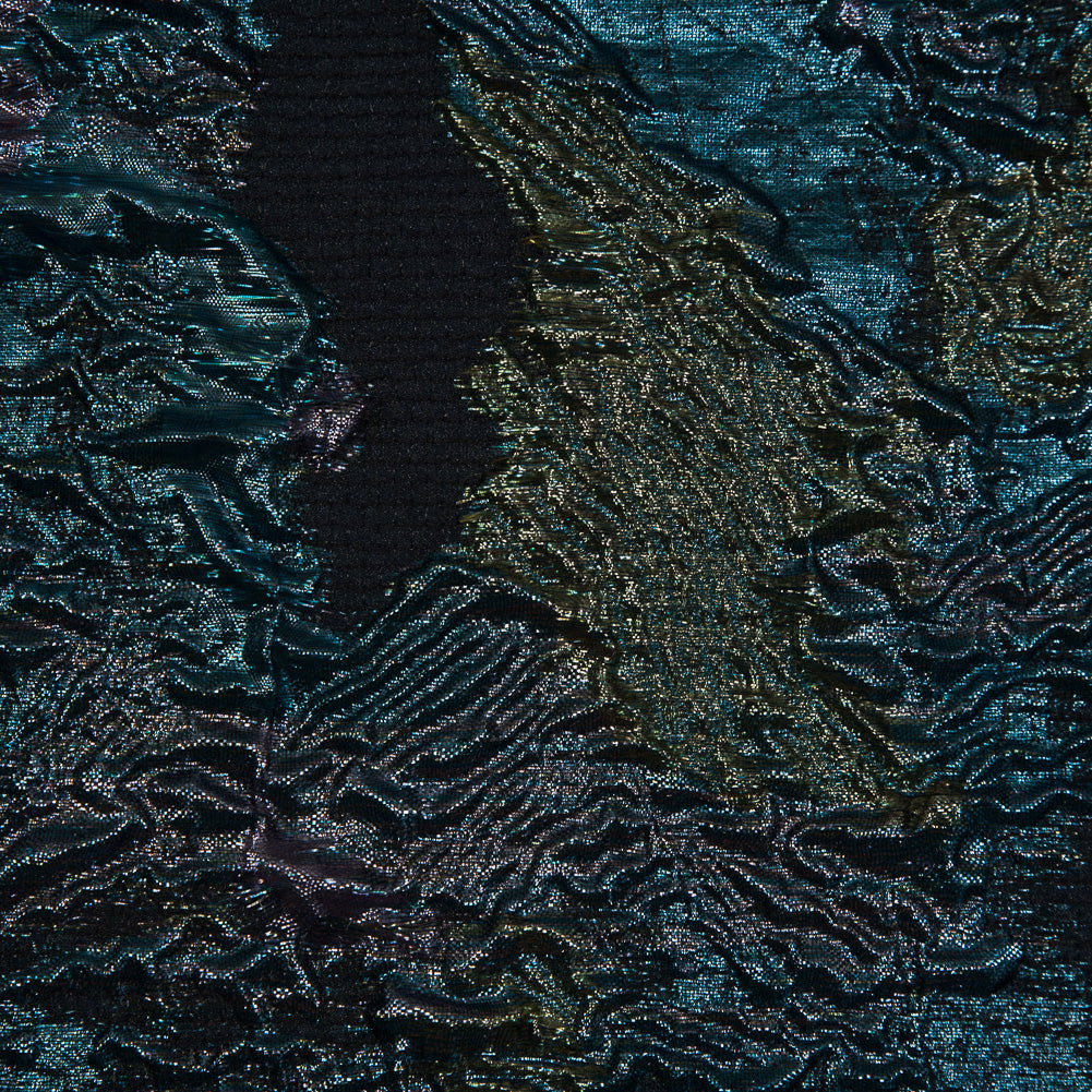 Oil Slick Luxury Floral Metallic Brocade - Full