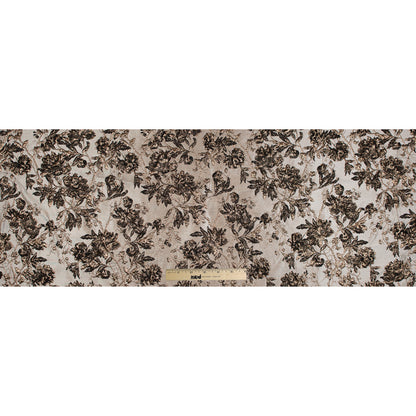 Gold and Black Luxury Floral Metallic Brocade Folded