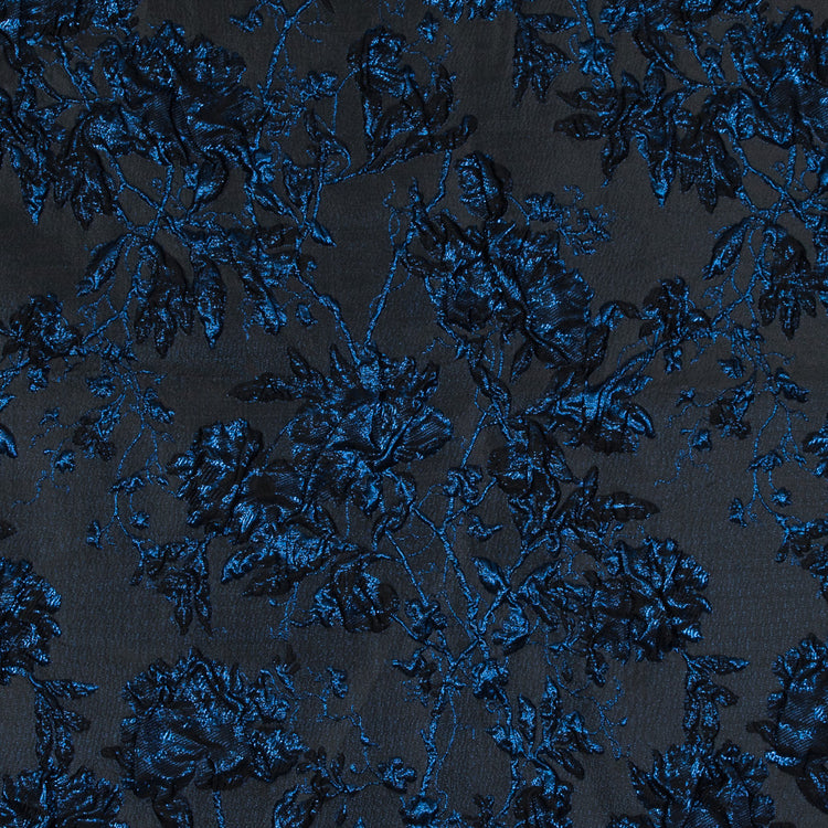 template--26688905969737__main-Blue and Black Luxury Floral Metallic Brocade