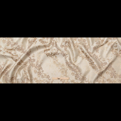 Metallic Gold Luxury Floral Brocade Full