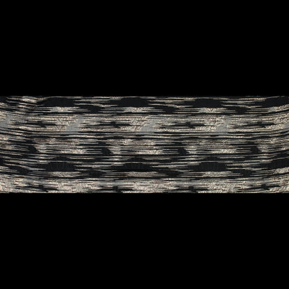 Metallic Pale Gold and Luxury Striated Burnout Brocade - Folded