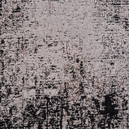 Black and Rose Gold Luxury Abstract Metallic Brocade - Full