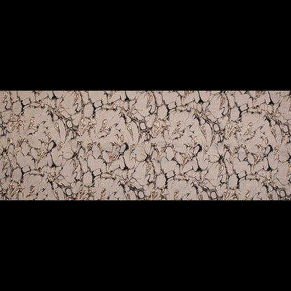 Black and Gold Luxury Abstract Metallic Brocade Folded