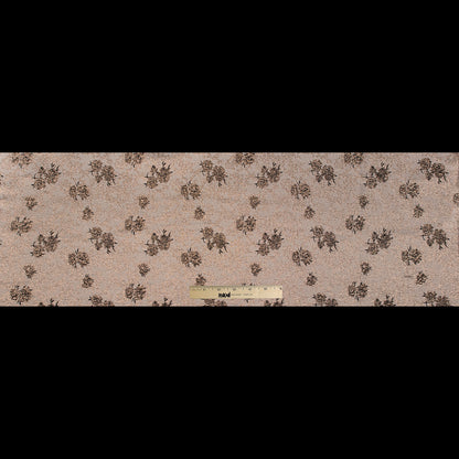 Black and Gold Luxury Floral Metallic Brocade Folded