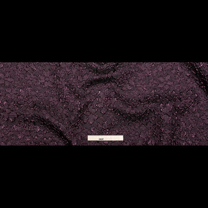 Floral Metallic Brocade - Purple and Black Full