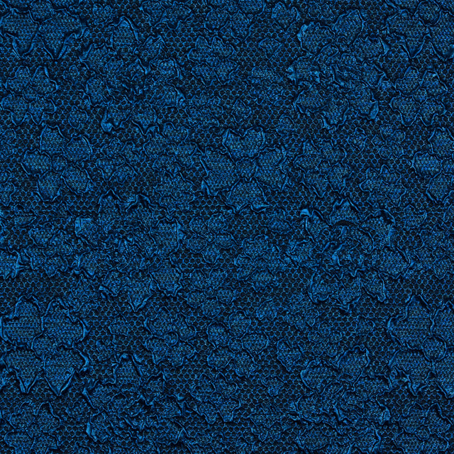 Royal Blue Luxury Floral Metallic Brocade