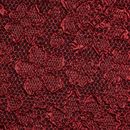 Red Luxury Floral Metallic Brocade - Full