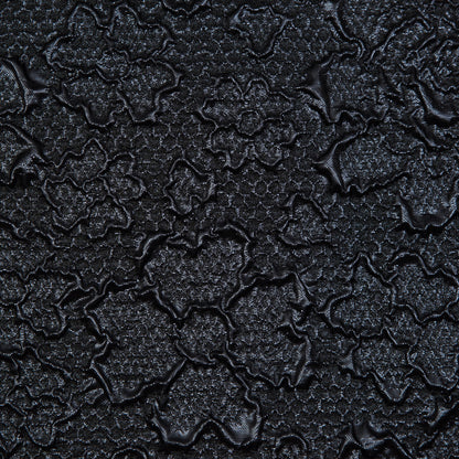 Midnight Blue Luxury Floral Metallic Brocade - Full