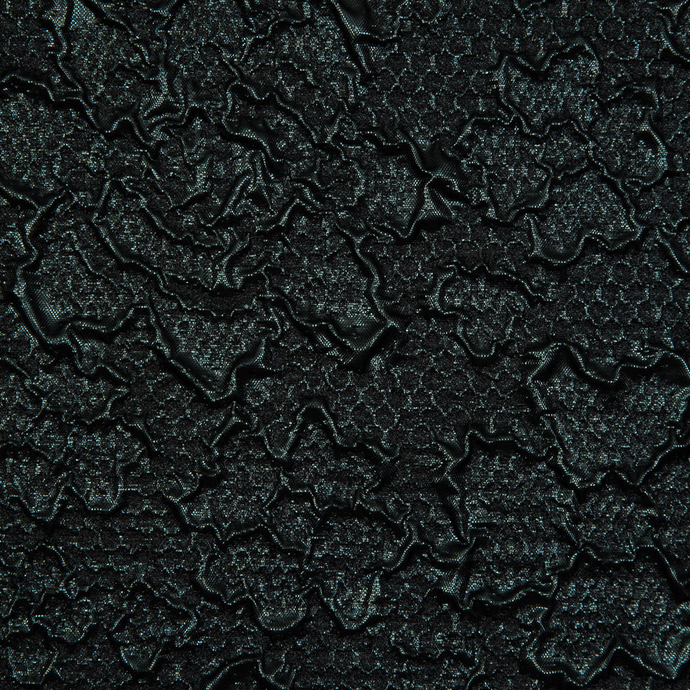 Forest Green Luxury Floral Metallic Brocade Full