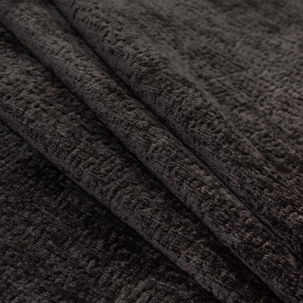 Stormy Polyester Upholstery Chenille - Folded