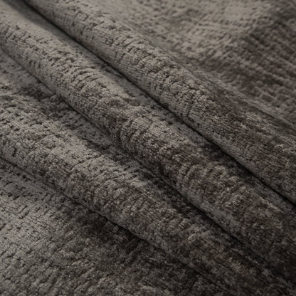 Otter Polyester Upholstery Chenille Folded