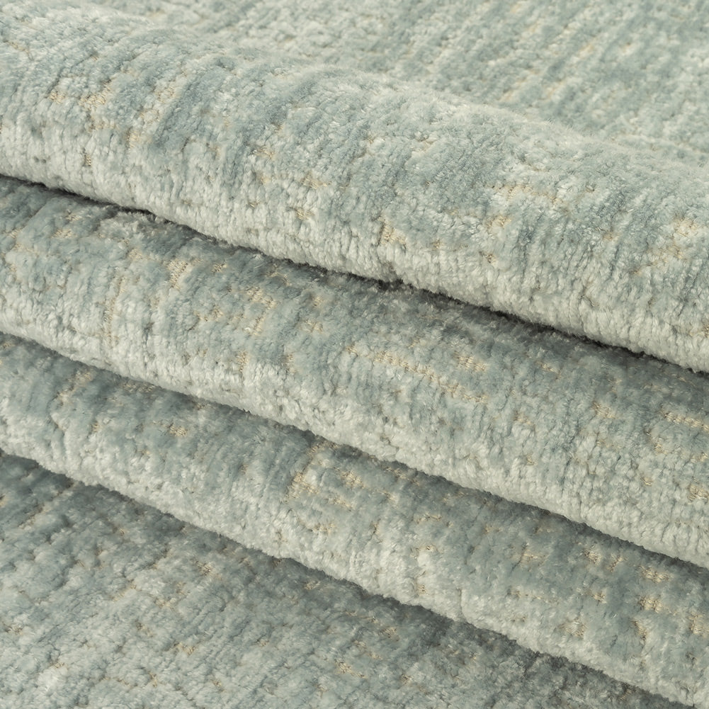 Ice Abstract Textured Acrylic and Polyester Chenille Folded