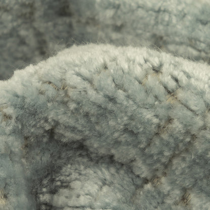 Ice Abstract Textured Acrylic and Polyester Chenille Detail