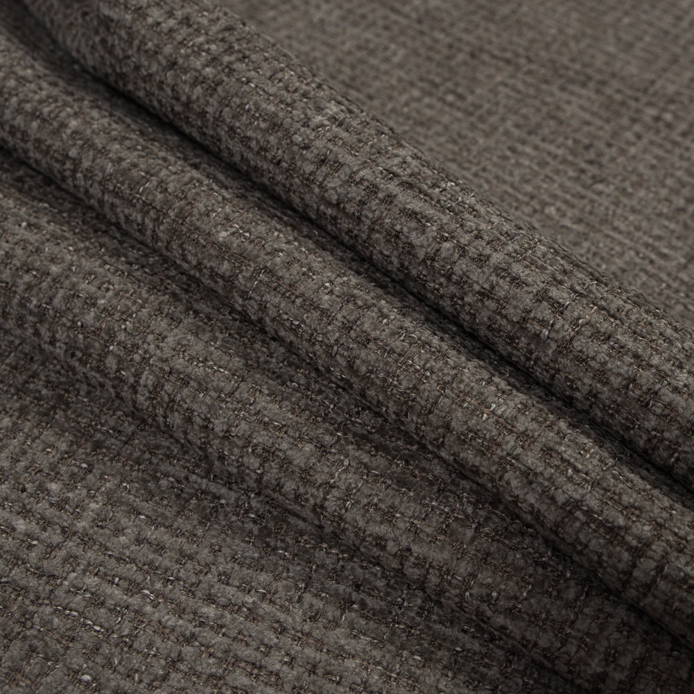 Quartz Checkered Polyester Chenille Folded