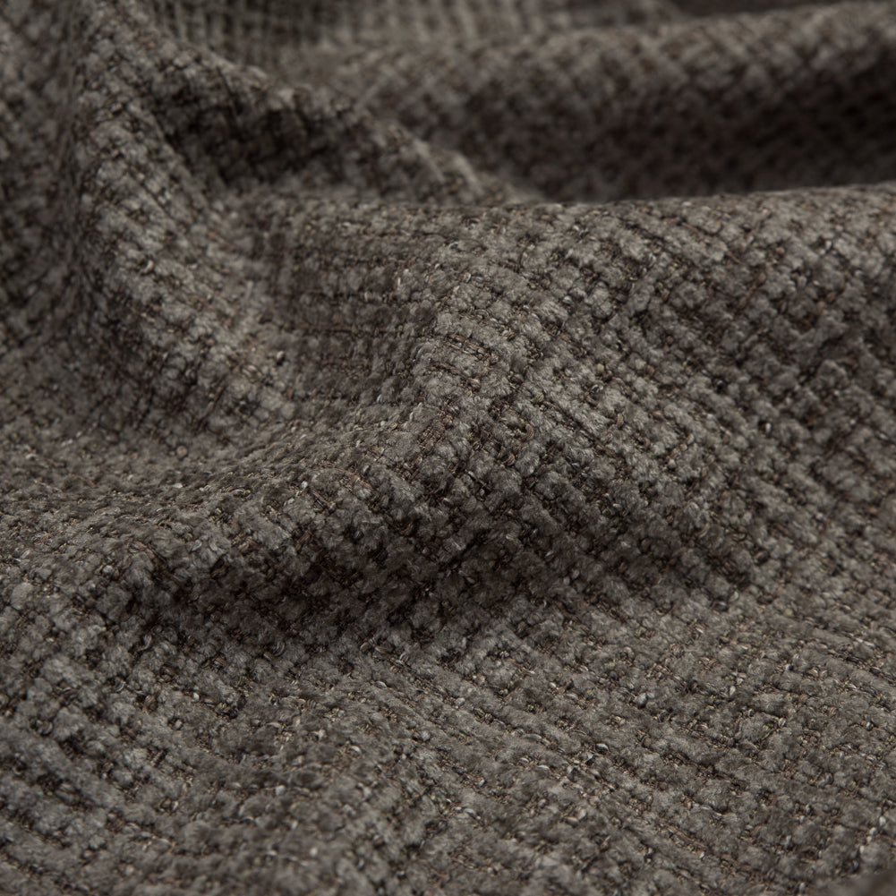 Quartz Checkered Polyester Chenille Detail