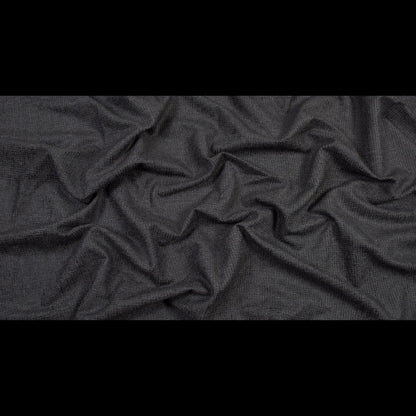 Onyx Checkered Polyester Chenille - Full