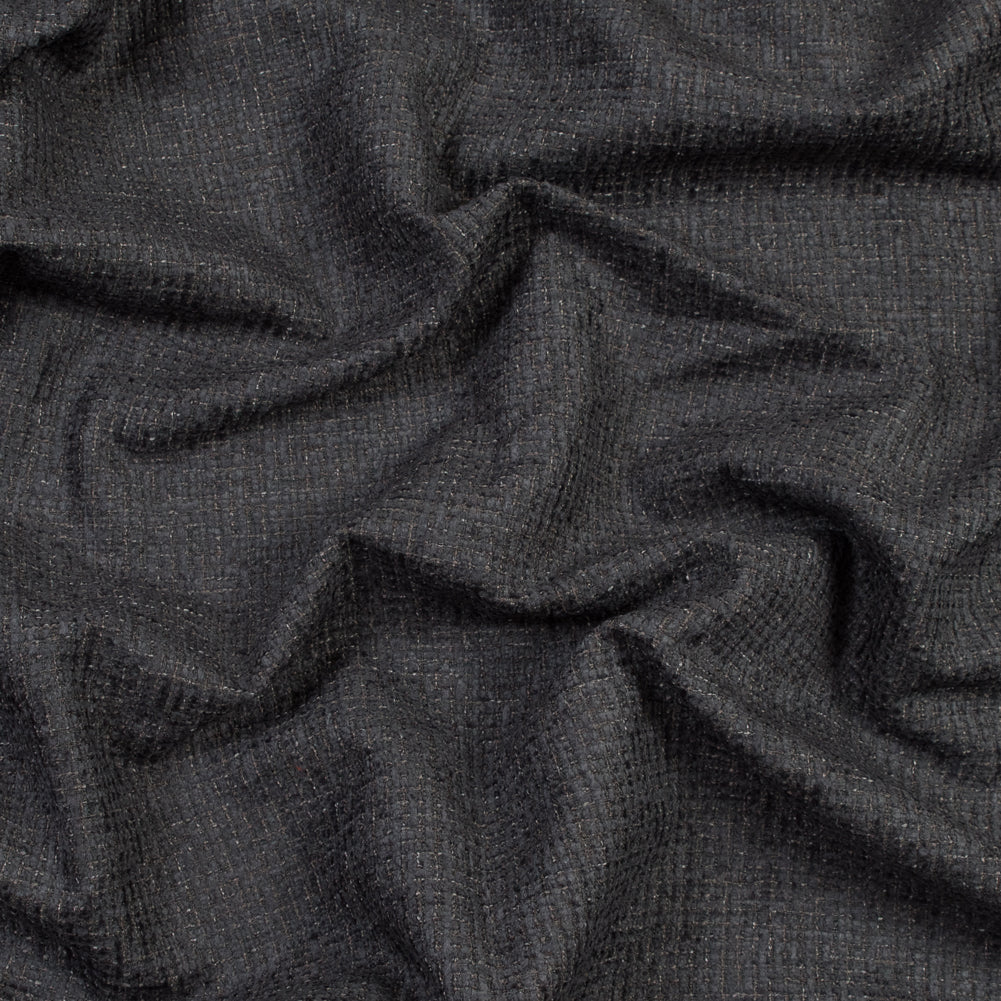 Onyx Checkered Polyester Chenille