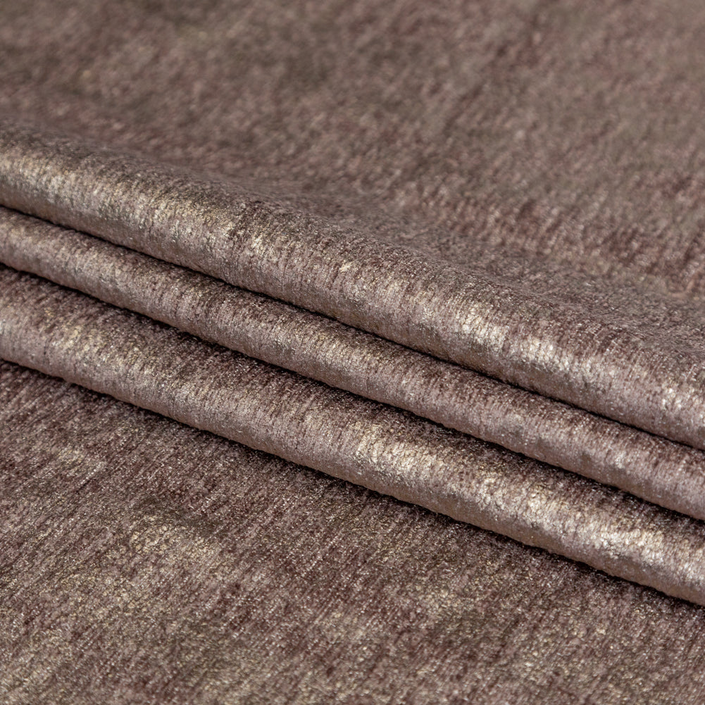 Quartz Polyester Chenille with Metallic Foil - Folded