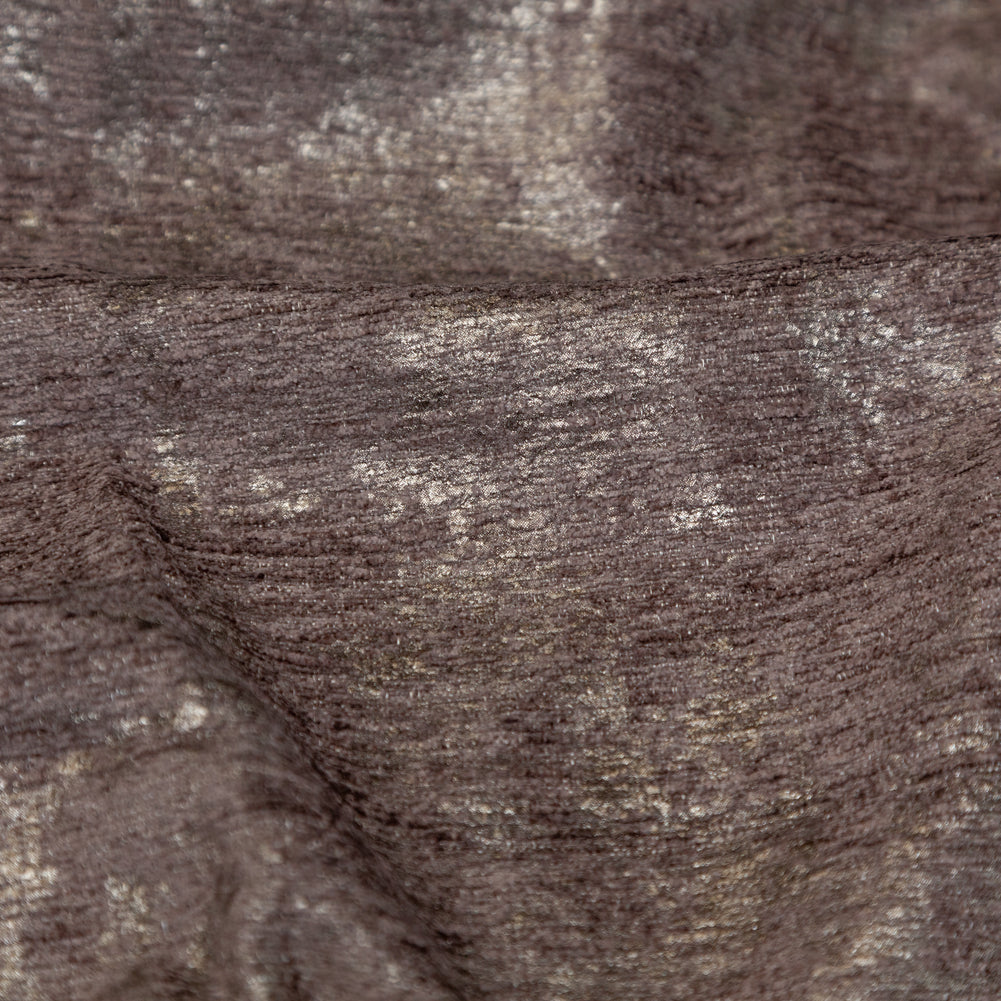 Quartz Polyester Chenille with Metallic Foil - Detail