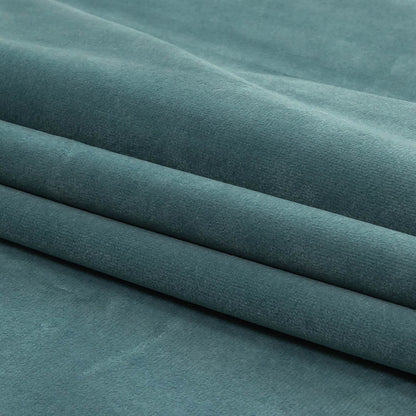 Marine Blue Creamy Polyester Velvet Folded