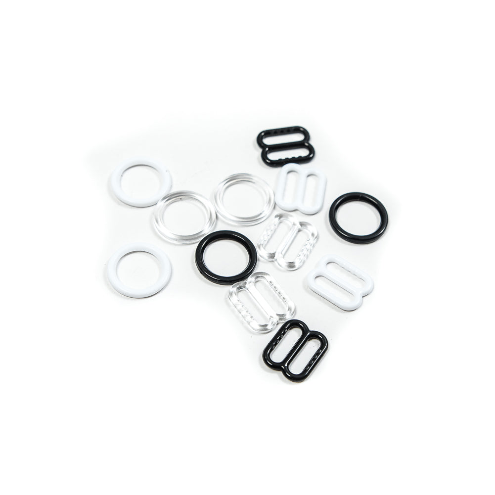Dritz Lingerie Strap Slides and Rings - 3 Sets