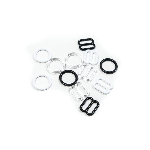 Dritz Lingerie Strap Slides and Rings - 3 Sets