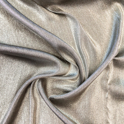 Polyester Lame - Metallic Silver on Black - Ellery Collection