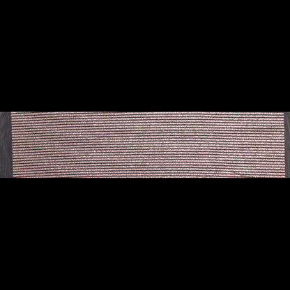 Metallic Silver Glitter and Pink Striped Tulle - Folded