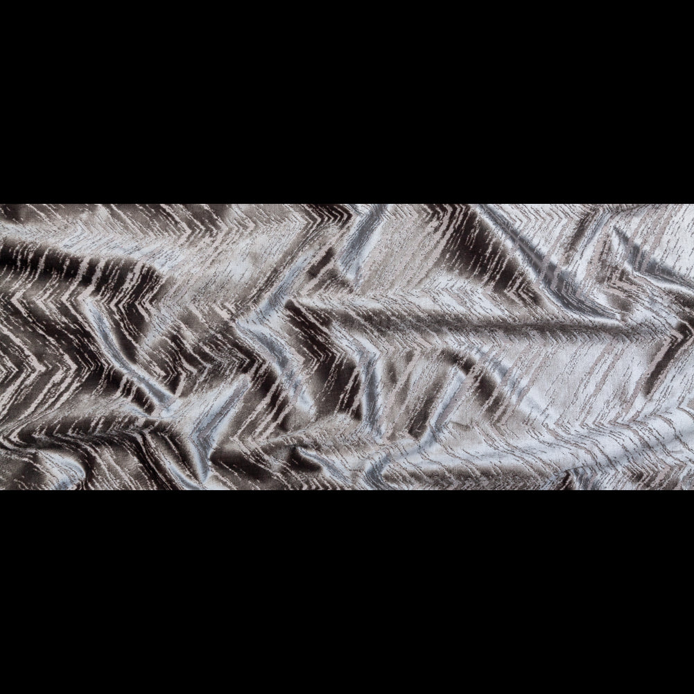 Silver Upholstery Velvet Burnout - Full