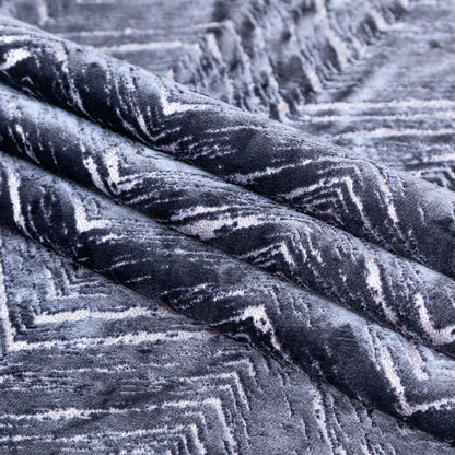 Slate Upholstery Velvet Burnout Folded