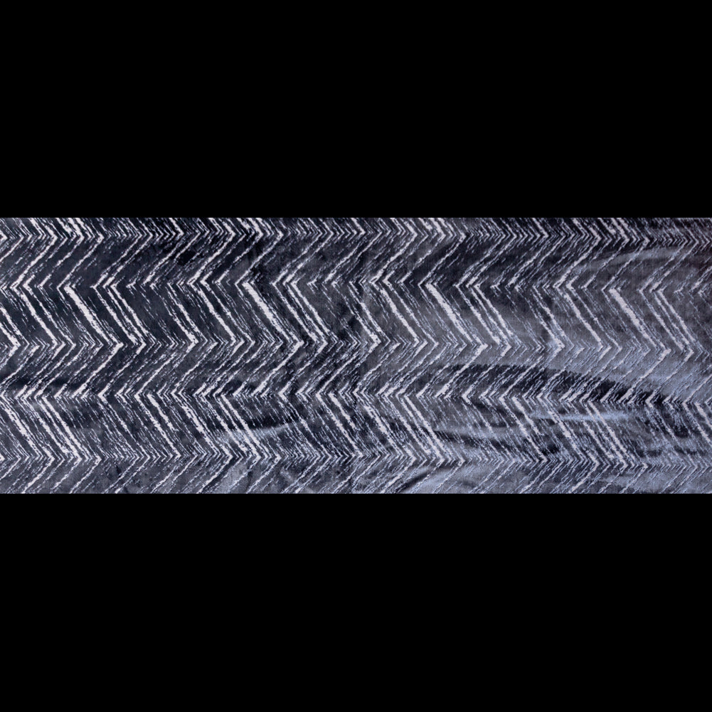 Slate Upholstery Velvet Burnout Full