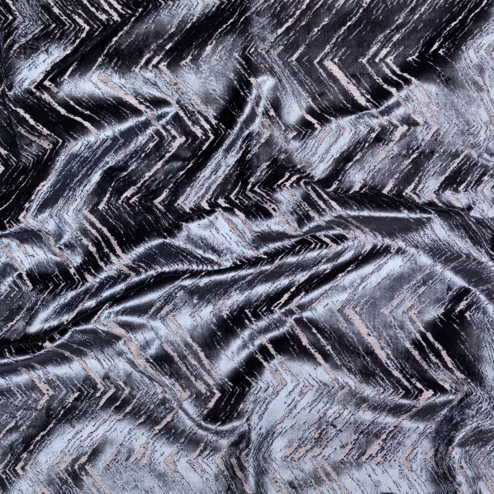 Slate Upholstery Velvet Burnout