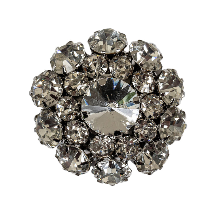 template--25130090922057__main-Italian Silver and Crystal Rhinestone Button - 50L/32mm