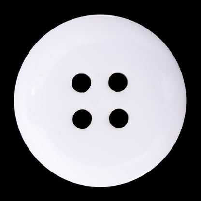 Italian Ivory 4-Hole Velvet-Faced Plastic Button - 54L/34mm Detail