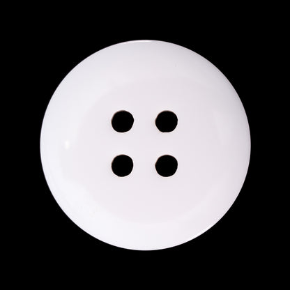 Italian Ivory 4-Hole Velvet-Faced Plastic Button - 44L/28mm - Detail