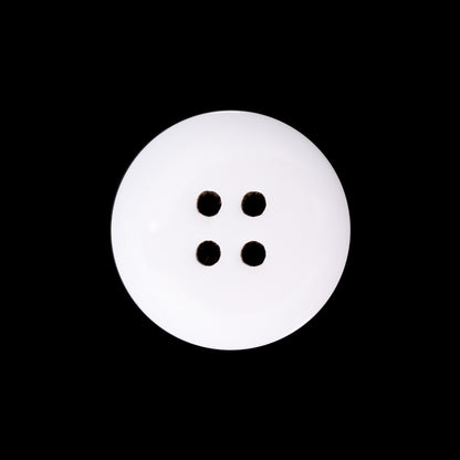 Italian Ivory 4-Hole Velvet-Faced Plastic Button - 36L/23mm - Detail