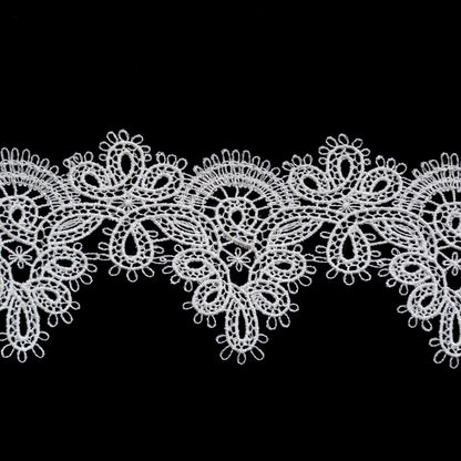 Fancy Ivory Venise Lace Trim - 2" Detail