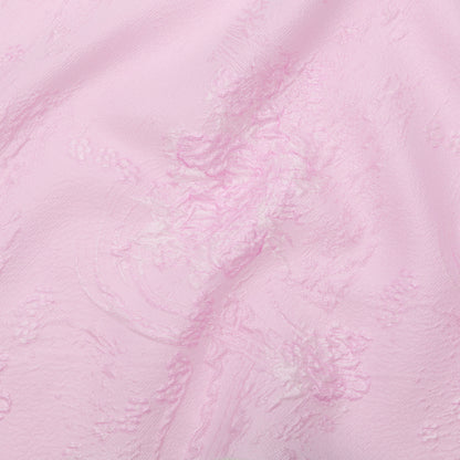 Luminous Pink Lavender Abstract Luxury Double-Layer Organza Brocade