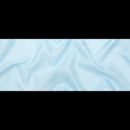 Luminous Sky Blue Abstract Luxury Double-Layer Organza Brocade - Folded