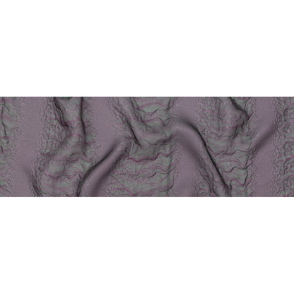 Metallic Purple and Green Iridescent Striped Double Layer Organza - Folded