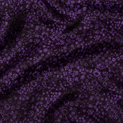 Metallic Purple Luxury Floral Brocade