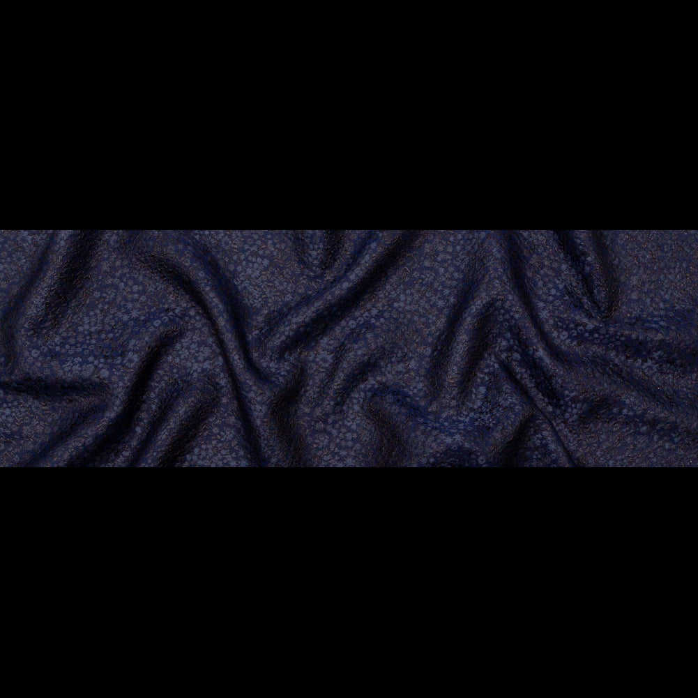 Metallic Royal Blue Luxury Floral Brocade - Full