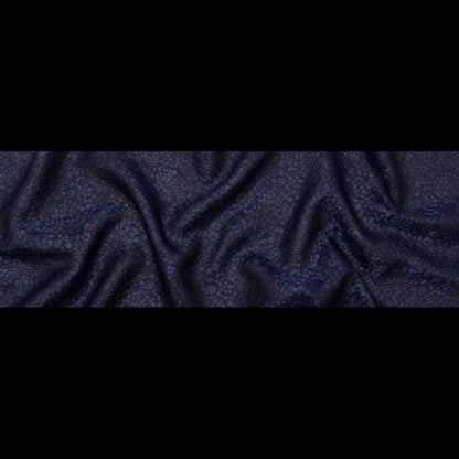 Metallic Royal Blue Luxury Floral Brocade - Full