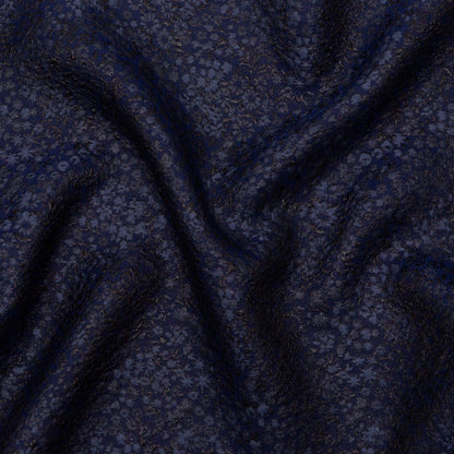 Metallic Royal Blue Luxury Floral Brocade