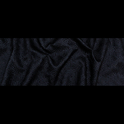 Metallic Black Floral Double-Layer Organza Brocade - Folded