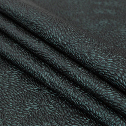 Metallic Green Floral Double-Layer Organza Brocade - Detail